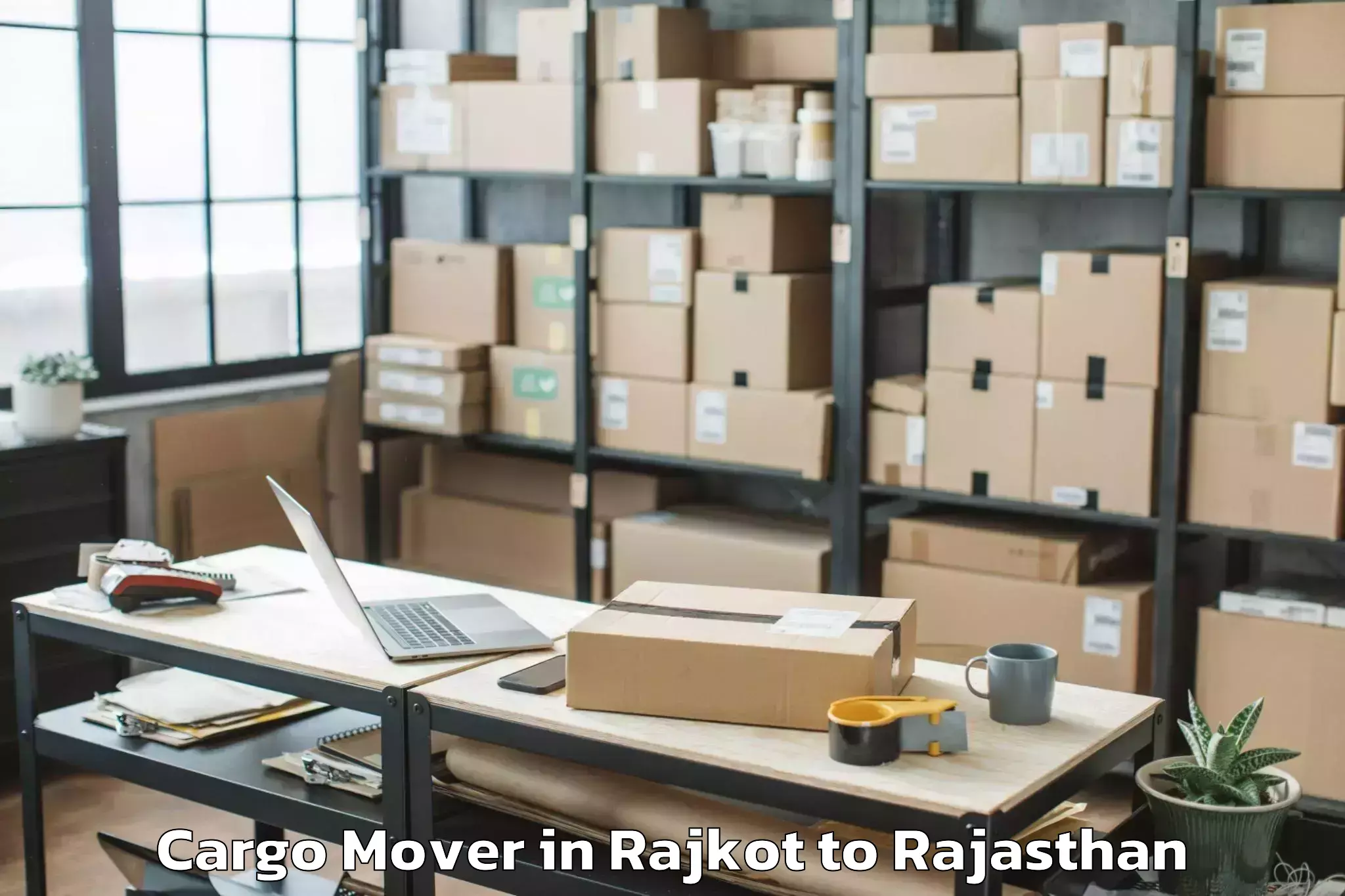 Quality Rajkot to Rajasthan University Of Health Cargo Mover